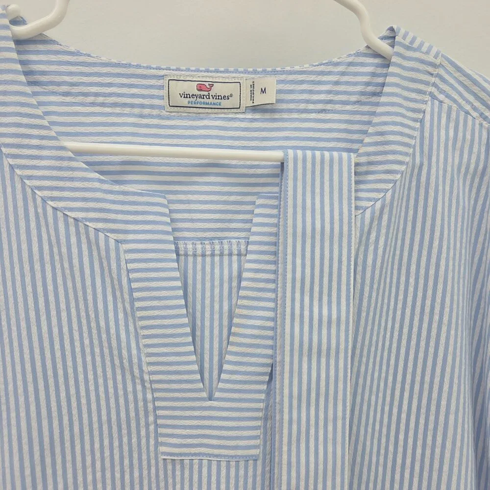 Vineyard Vines Performance dress blue and white size M - Picture 3 of 8